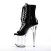 Pleaser - FLAMINGO1021 Bottes de plateforme, Pole dance chaussures - Chaussures de pole dance - Noir Product image
